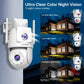 Caméra De Surveillance Extérieure WiFi Double Objectif 4K PTZ